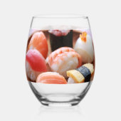 Cozy Sushi Wine Glass – SUSHIMI Collection ステムなしワイングラス (裏面)