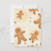 Cozy & Sweet Gingerbread Holiday Greeting Card サンキューカード (裏面)