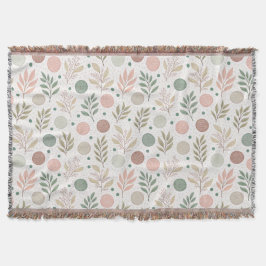 Cozy Throw Blanket with Classic Polka Dot Pattern スローブランケット