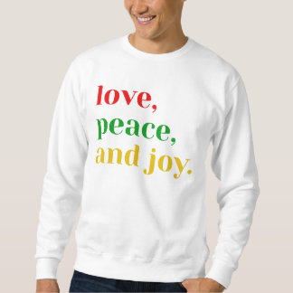 Cozy Unisex Crewneck Sweatshirt - 'Love, Peace, an スウェットシャツ