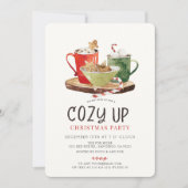 Cozy Up Cookies & Cocoa Christmas Holiday Party 招待状 (正面)