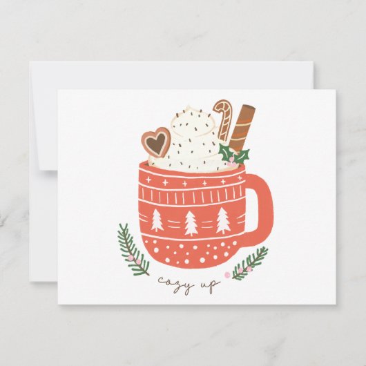 Cozy Up hot chocolate Christmas  シーズンカード (正面)