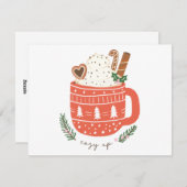Cozy Up hot chocolate Christmas  シーズンカード (正面/裏面)
