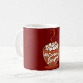 Cozy up with this sweet Cocoa Season design  コーヒーマグカップ (正面左)