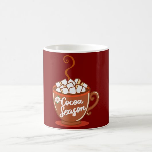 Cozy up with this sweet Cocoa Season design  コーヒーマグカップ (中央)