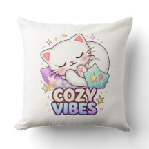 Cozy Vibe Cat Sticker | Cute Sleeping Cat 