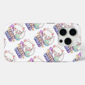 Cozy Vibe Cat Sticker | Cute Sleeping Cat  Case-Mate iPhoneケース (裏面 (横))