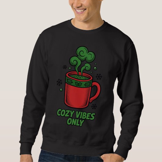  Cozy Vibes Only Winter Comic Tee スウェットシャツ (正面)