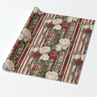 Cozy Vintage Christmas Pattern ラッピングペーパー