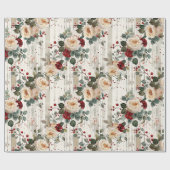 Cozy Vintage Christmas Pattern ラッピングペーパー (フラット)