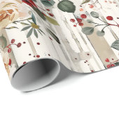 Cozy Vintage Christmas Pattern ラッピングペーパー (ロールコーナー)