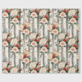 Cozy Vintage Christmas Pattern ラッピングペーパー (フラット)