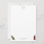 Cozy Vintage Christmas Stockings Card カード (裏面)