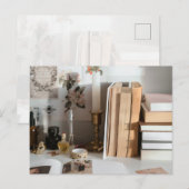 Cozy Vintage Desk Aesthetic ポストカード (正面/裏面)