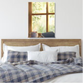 Cozy Vintage Window キャンバスプリント (インサイチュ (寝室))