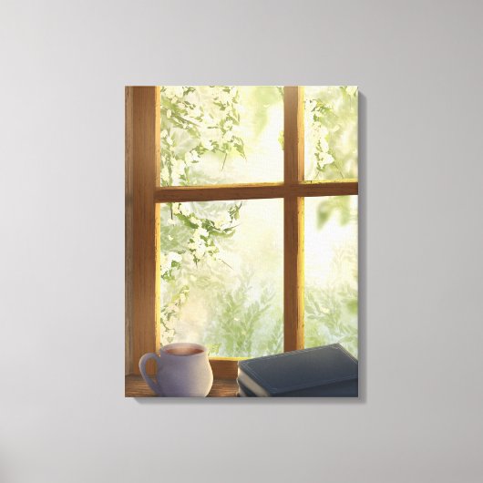 Cozy Vintage Window キャンバスプリント (正面)