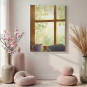 Cozy Vintage Window キャンバスプリント