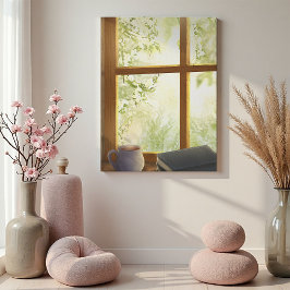 Cozy Vintage Window キャンバスプリント