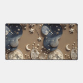 Cozy Warm Beige Celestial Moon デスクマット (正面)
