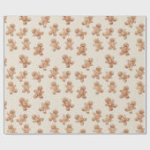 Cozy Warm Christmas Gingerbread Cookies ラッピングペーパー (フラット)