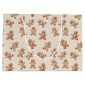 Cozy Warm Christmas Gingerbread Cookies ラージペーパーバッグ (裏面)