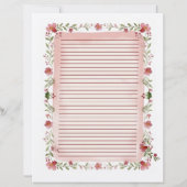 Cozy Watercolor Christmas Recipe Card - Editable (裏面)