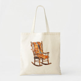 Cozy Watercolor Rocking Chair Illustration トートバッグ