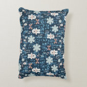 Cozy Whimsical Holiday Throw Pillow アクセントクッション (裏面(縦))