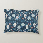 Cozy Whimsical Holiday Throw Pillow アクセントクッション (裏面)