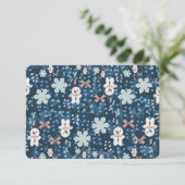 Cozy Whimsical Holiday Throw Pillow サンキューカード (スタンド正面)