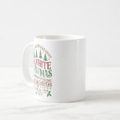 Cozy White Winter Holiday Movie – Merry Christmas コーヒーマグカップ (正面左)