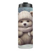 Cozy Winter Bear Cub タンブラー (正面)