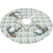 Cozy Winter Cocoa Marshmallow Mug Scene ブラッシュドポリエステルツリースカート (アングル)