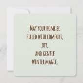 Cozy Winter Cocoa Marshmallow Scene (裏面)