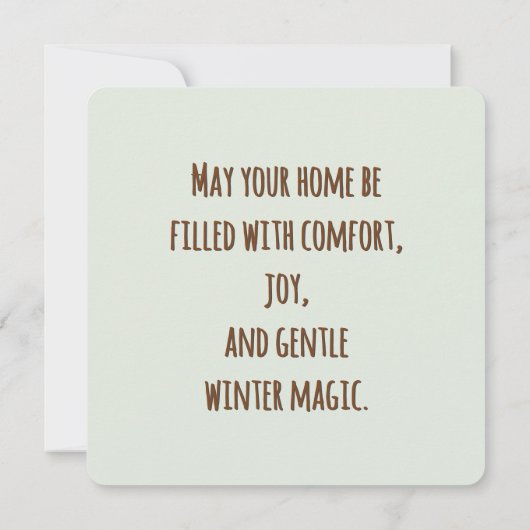 Cozy Winter Cocoa Marshmallow Scene (裏面)