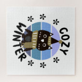 Cozy Winter, Cute Owl ジグソーパズル (横)