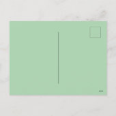 Cozy Winter Elf Child Portrait シーズンポストカード (裏面)