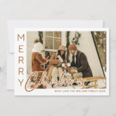 Cozy Winter Family 4-Photo Christmas Cards |  シーズンカード (正面)