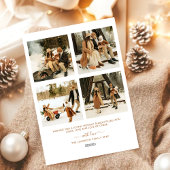 Cozy Winter Family 4-Photo Christmas Cards |  シーズンカード