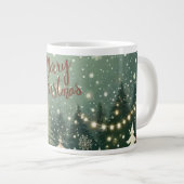 Cozy Winter Forest "Merry Christmas" Mug ジャンボコーヒーマグカップ (正面右)