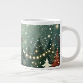 Cozy Winter Forest "Merry Christmas" Mug ジャンボコーヒーマグカップ (右)