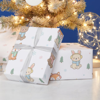  Cozy Winter Friends Gift Wrap ラッピングペーパー