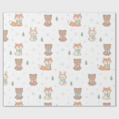  Cozy Winter Friends Gift Wrap ラッピングペーパー (フラット)