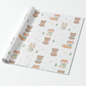  Cozy Winter Friends Gift Wrap ラッピングペーパー (アンロールド)