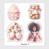 Cozy Winter girly Aesthetic Sticker シール (シート)
