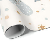 Cozy Winter Magic | Elegant Minimalist Winter Desi ラッピングペーパー (ロールコーナー)