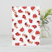 Cozy Winter Mittens and Hats white 招待状 (スタンド正面)