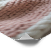 Cozy Winter Morning – Pastel Blanket and Hot Cocoa ポスター (角)