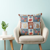 Cozy Winter Patchwork Christmas クッション (椅子)