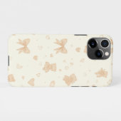 Cozy Winter Phone Case | Soft Teddy Bear aesthetic iPhoneケース (裏面横)